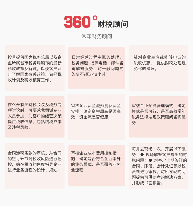 常年财务顾问