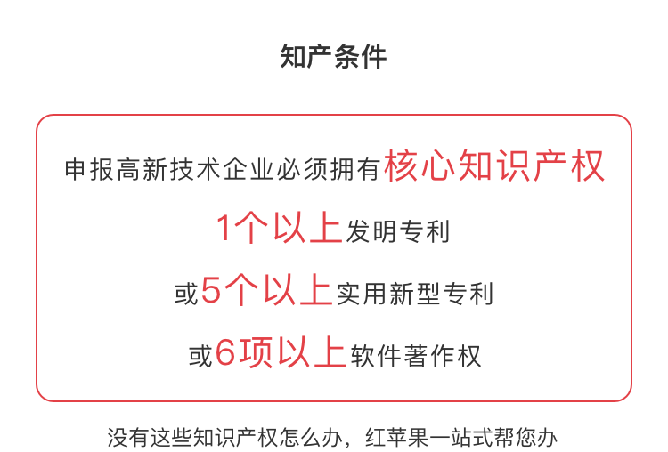 申请高新技术企业认定拥有的知识产权条件