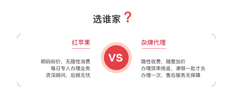 红苹果财务代办商标注册